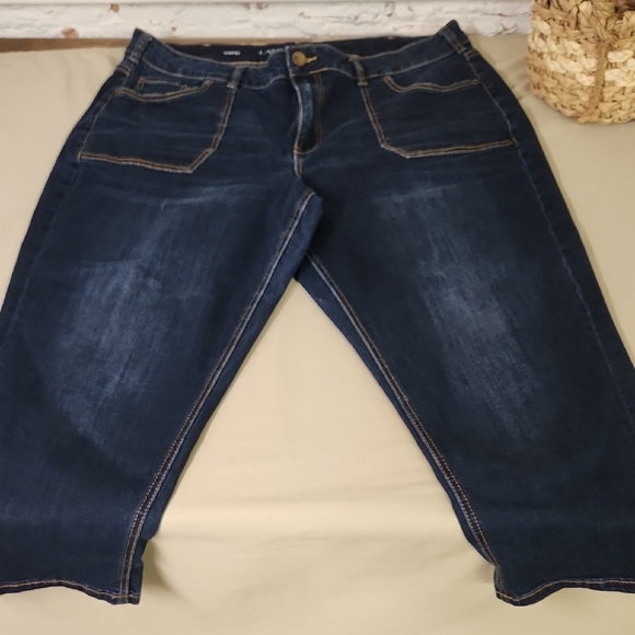 Lane Bryant Denim - Lane Bryant Dark Blue Denim Jeans 22 High Waist/ Ankle